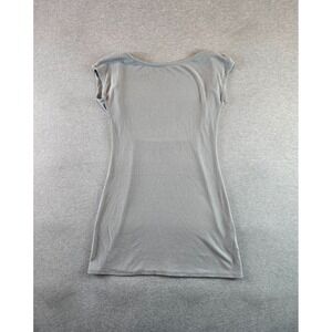 Free People Beach Rosalia Mini Dress Women's L Gray‎ Low Back Casual Stretch